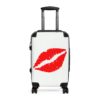 Red Lipstick Lips Luggage