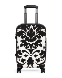 Black & White Damask Luggage