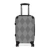 Gray Argyle Luggage