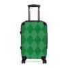 Green Argyle Luggage