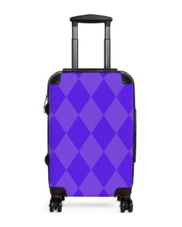 Argyle Luggage (Purple)
