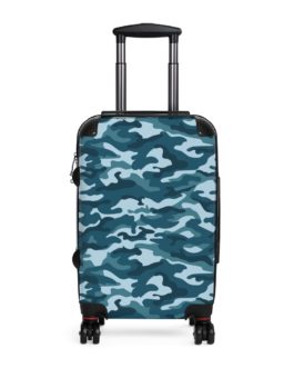 Military Camo Luggage (Blue)