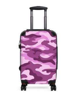 Military Camo Luggage (Pink)