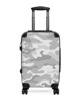 Military Camo Luggage (White)