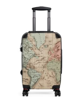 World Map Luggage (Vintage)
