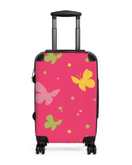 Butterflies Luggage (Hot Pink)